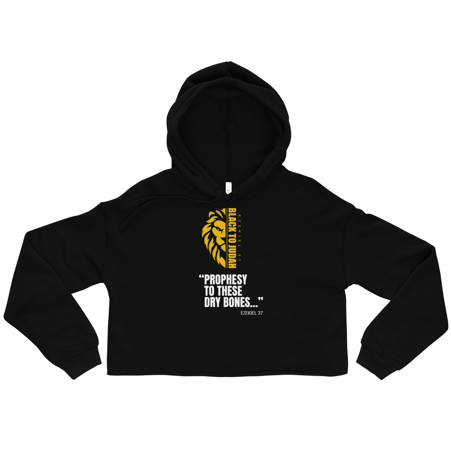 Black to Judah Women's Crop Hoodie